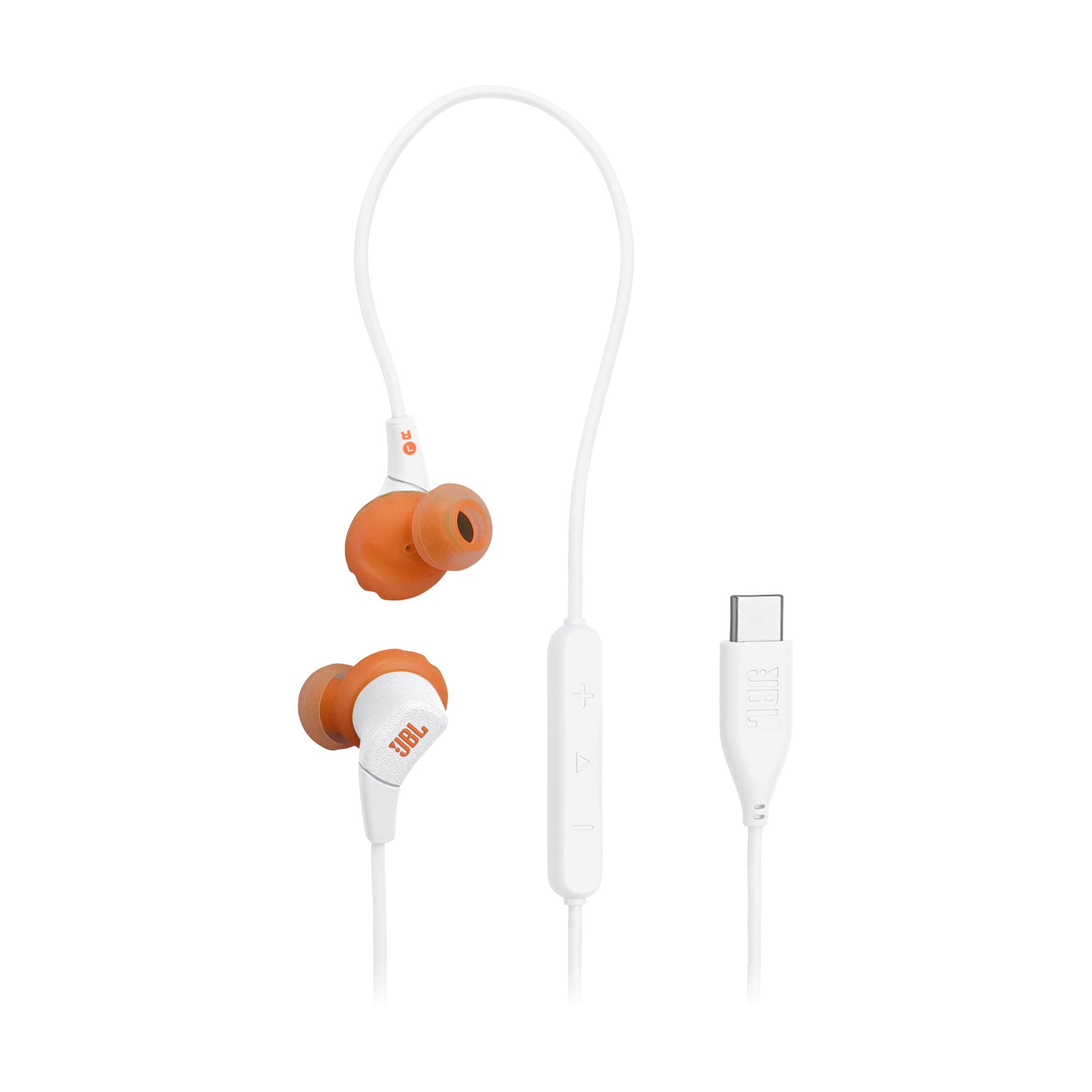 Дротові вакуумні навушники JBL Endurance Run 3C USB-C білі (JBLENDURRUN3CWHT)